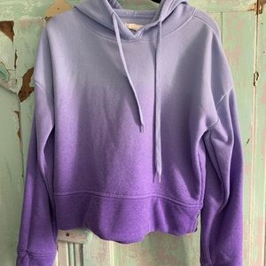 Ombre purple sweatshirt hoodie